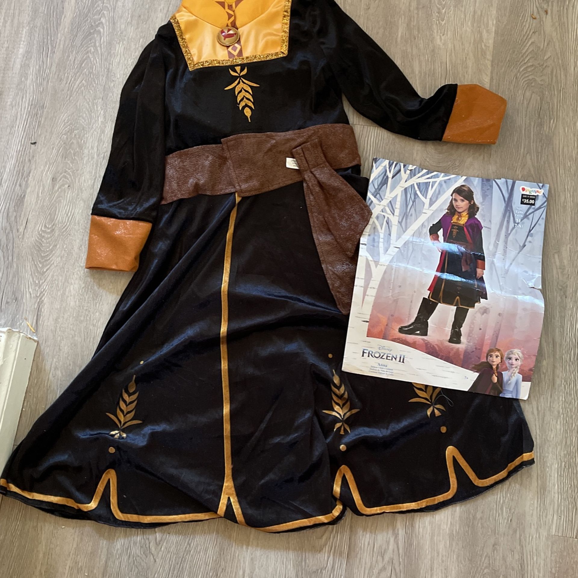 Frozen Anna Costume Size Medium Size 7-8 Brand New