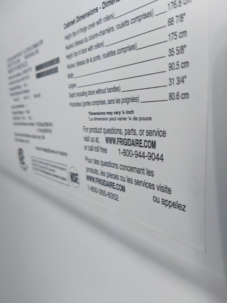 Refrigerador Stailes Steel Frigidaire The Two Doors 36x68 The Used $300