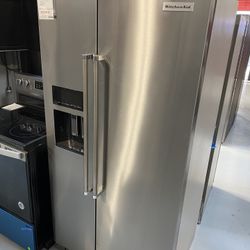 KitchenAid Stainless Steel 22.6 Cu. Ft. Side-by-Side Refrigerator 