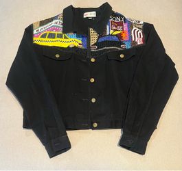 Vintage Kolorway Beaded Cityscape Jacket