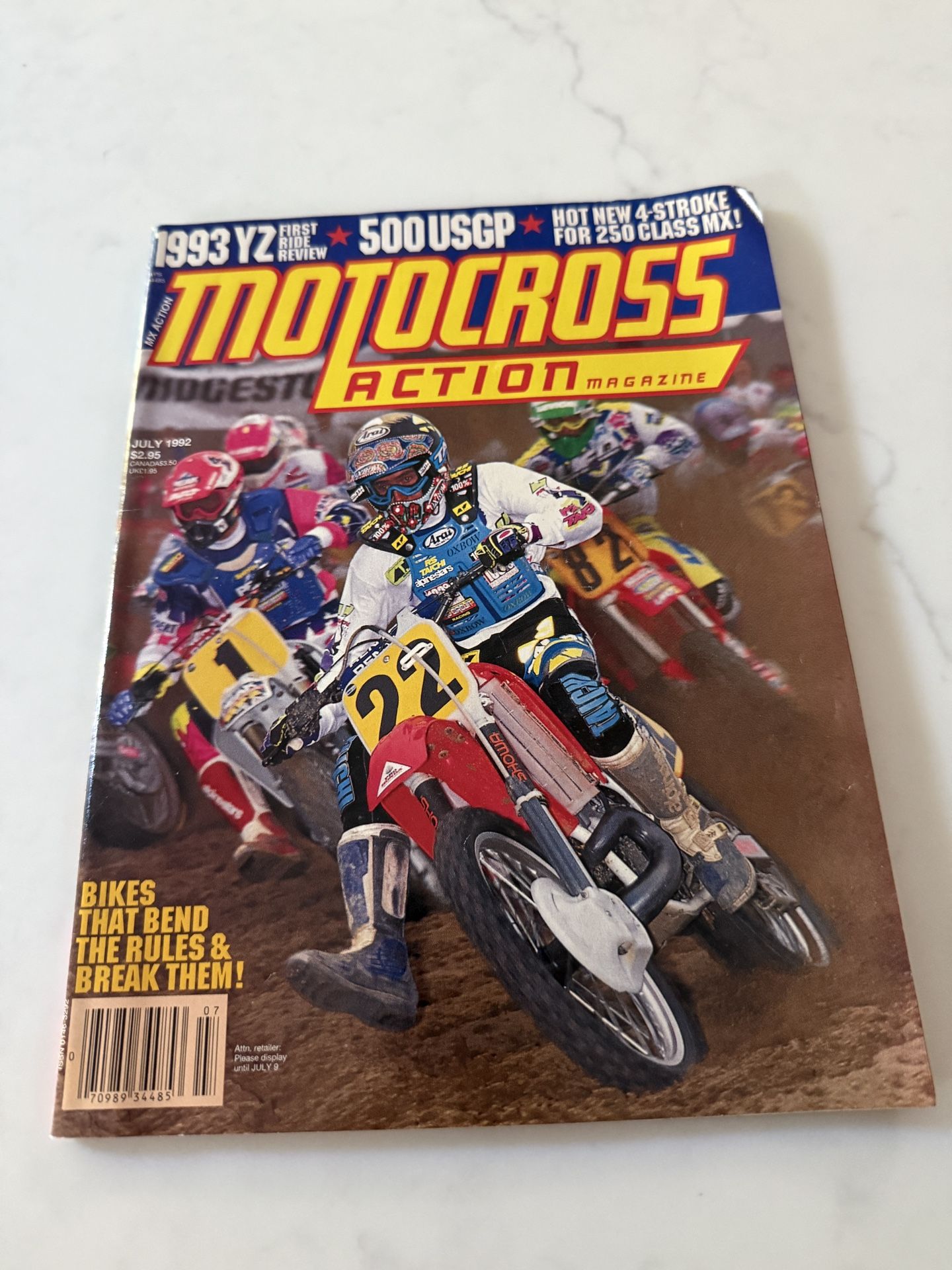 Motocross Action Magazine, July 1992 Issue