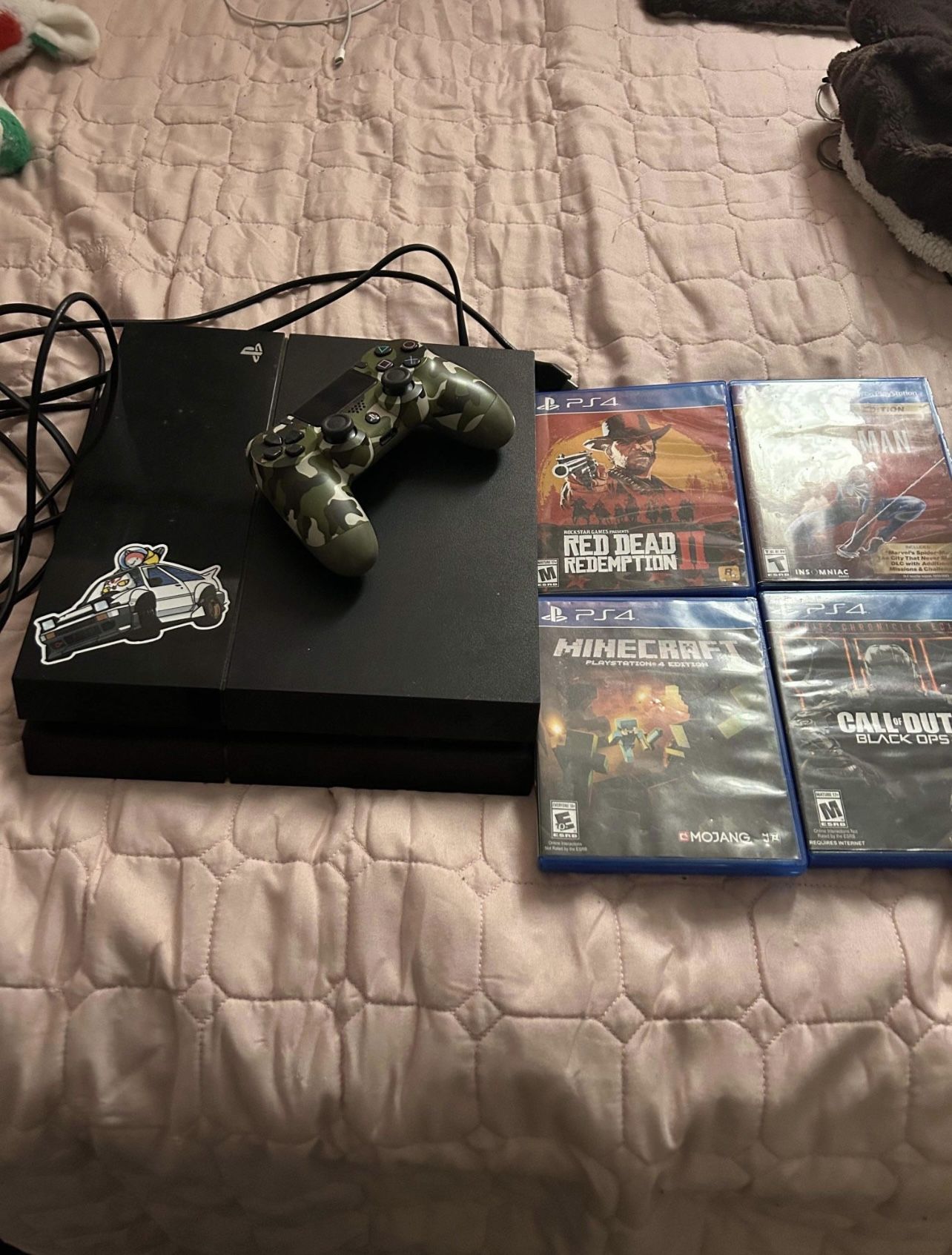 PS4 Good Condition . With Games And Controller