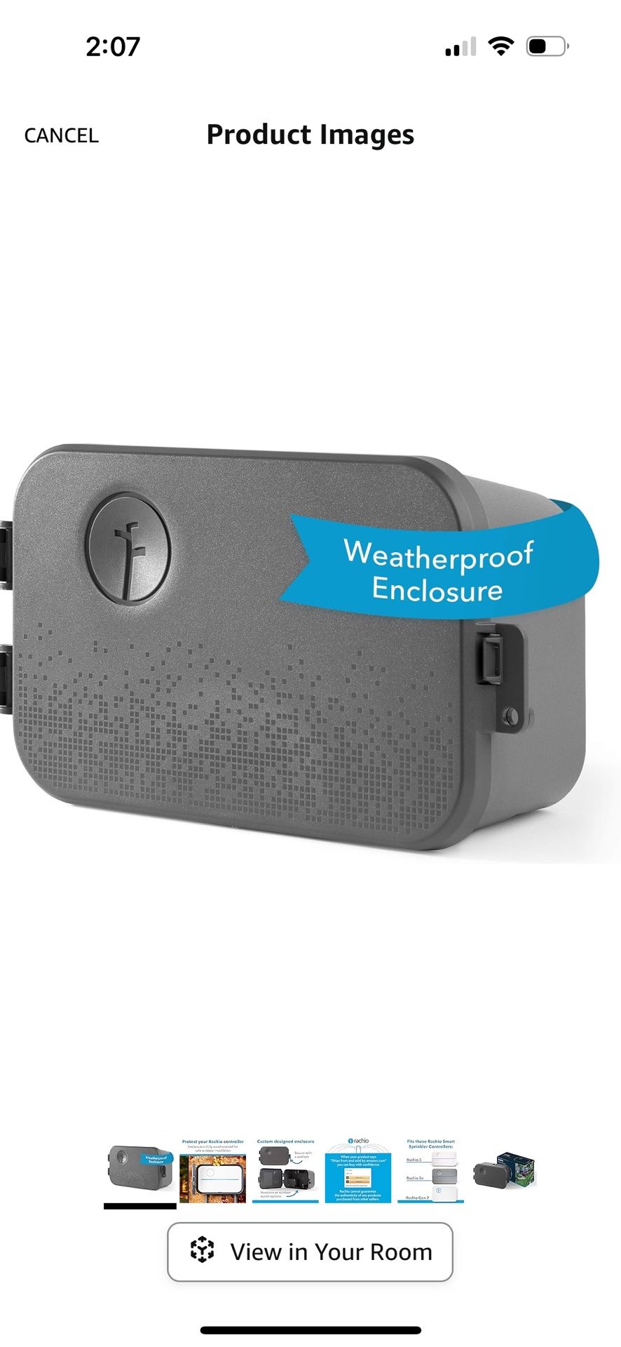 Rachio Smart Sprinkler Controller Weatherproof Outdoor Enclosure, Compatible with Rachio 3 Smart Controllers, also 2nd and 3rd Generation Compatible