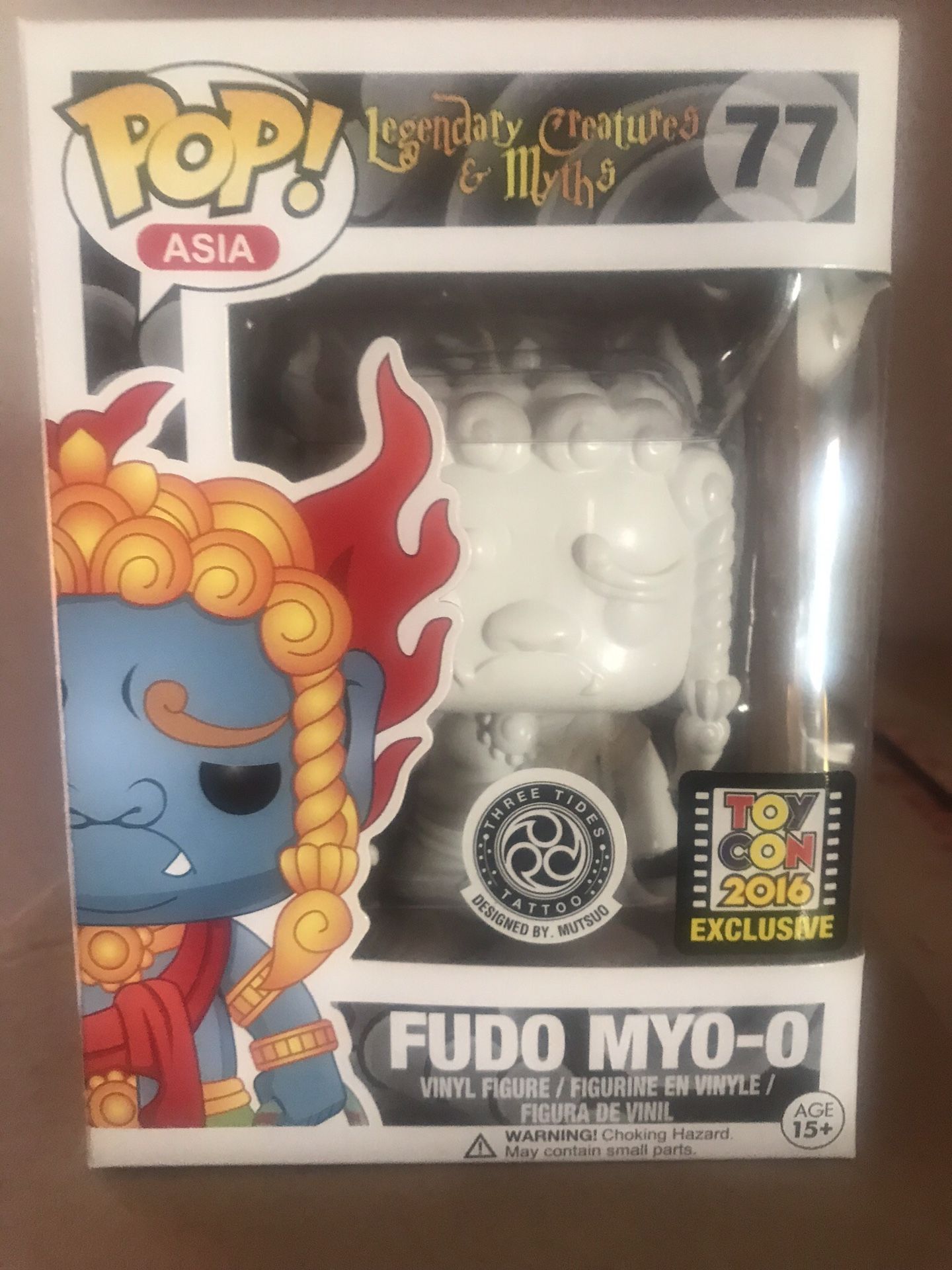 Funko Pop! Asia - FUDO MYO-O #77 White - TOY CON 2016 Exclusive, Limited, NEW, RARE! POP AND BOX ARE IN GREAT CONDITION. A FEW TINY PAINT SPECS O