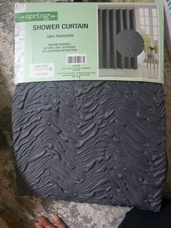 Shower curtains gray