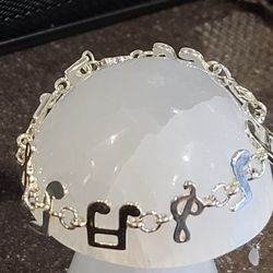 Adjustable Music Note Bracelet 