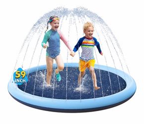 59" Non-Slip Splash Pad & Sprinkler Pool