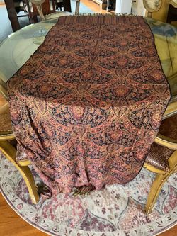 Large Paisley Shawl or Throw Blanket