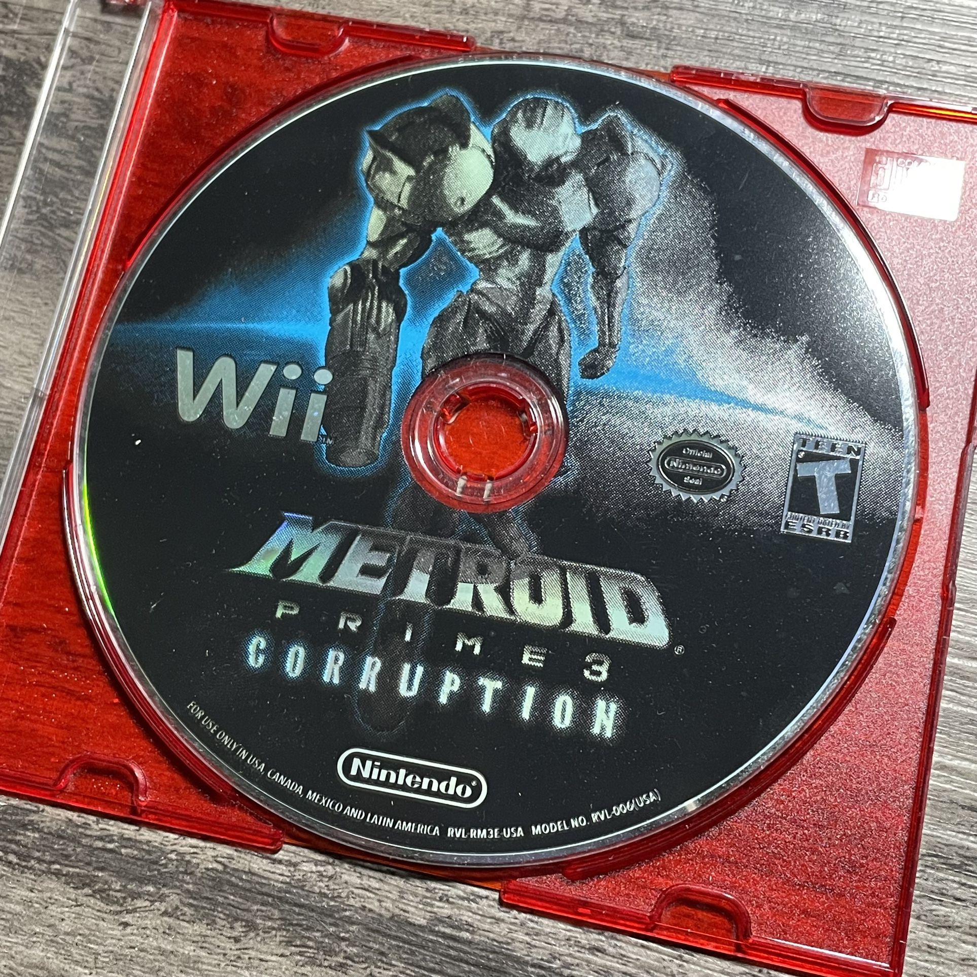 DISC ONLY! NINTENDO WII METROID PRIME 3 CORRUPTION