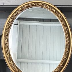 Antique Solid Wood Gold Heavy Mirror 