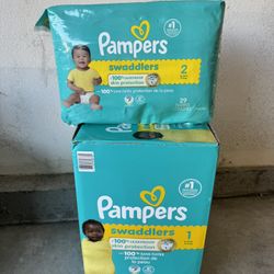 Pampers Swaddlers Size 1 And 2