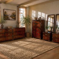 Vintage Lane Bedroom Set – Solid Wood – Mid Century – Full Set Deal