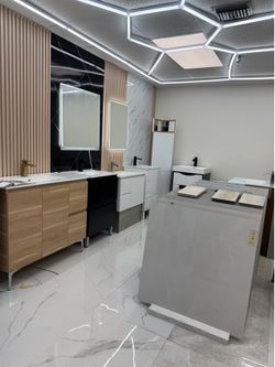 Tile and Bathroom Vanity