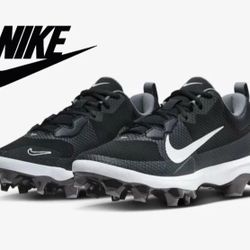 Men's Nike Force Trout 9 Pro Black Gray White Molded Baseball Cleats Sz 10.5/11⚾️