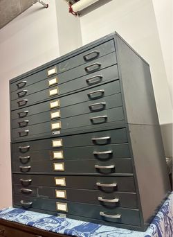 Steel Flat Drawer Blueprint Drafting Cabinet