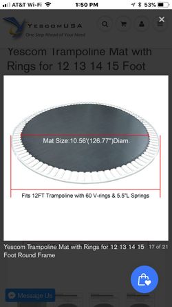 Trampoline mat