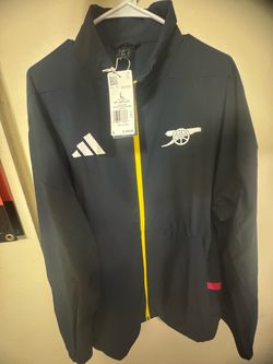 Arsenal adidas 2025/26 Club Anthem Full-Zip Jacket - Navy