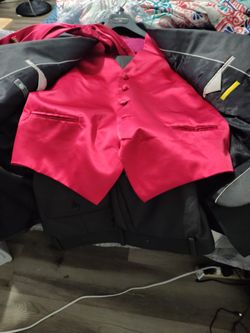 Pink and Black Suit