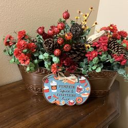 Floral Arrangements Fall Decor Harvest Decor $34 Each Picture 