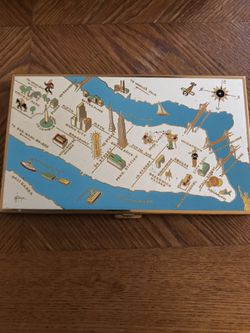 Vintage World’s Fair Cigarette Case With Sleeve