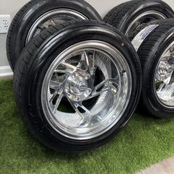 new 17x11 American racing billet wheels wrapped in toyo tires