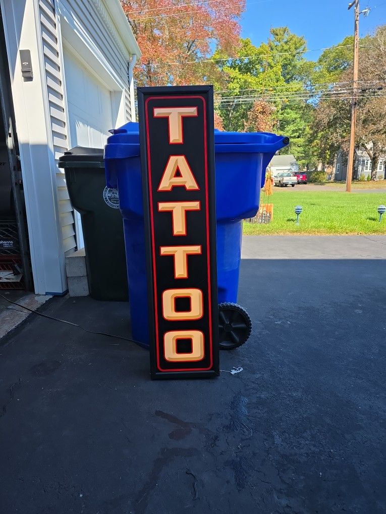 Lighted TATTOO Sign