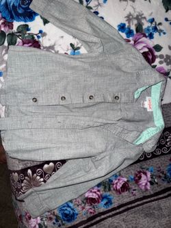 Cat & Jack Kids Gray Button-Up Shirt