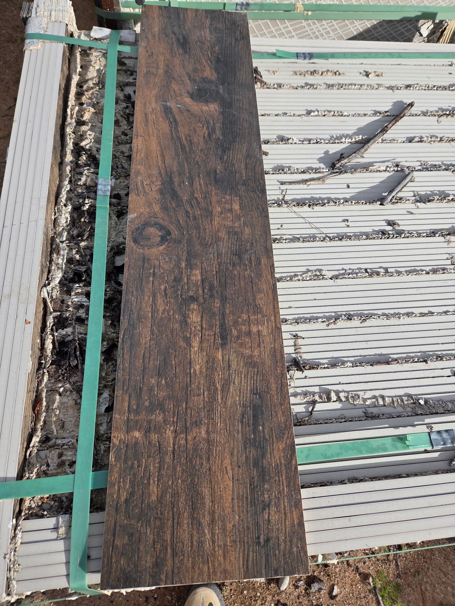 Italian Porcelain Wood grain Tile. 8"x 36". 3200 Sq Feet.