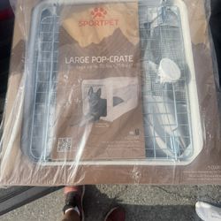 Folding Dog Crate Large