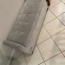 Gray Ottoman  47in 
