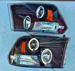 09-18 RAM Headlights Faros Calaveras Micas Luces Lamps