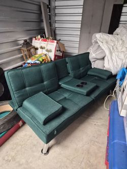 Green sofa bed