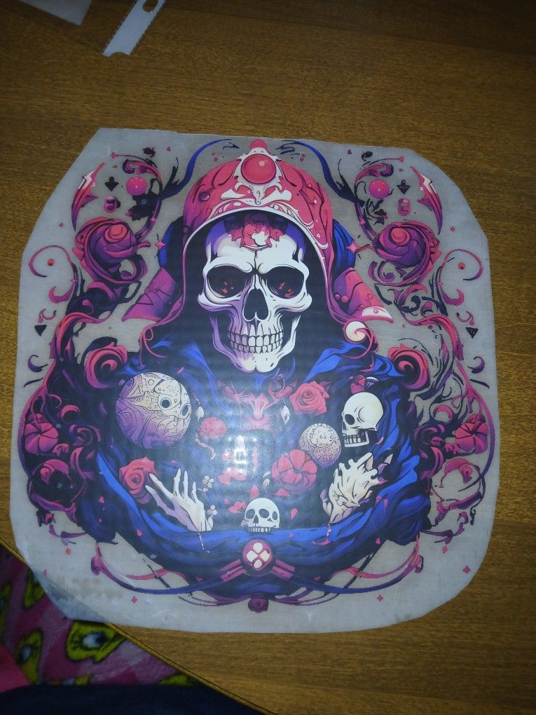 Cool Mens Skull Iron On