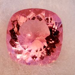 Rare 35.75 CT Loose Padparadscha Pink Sapphire Like corundum Cushion Cut Gemstone. This rare 35.75 CT Loose Padparadscha Sapphire Like Corundum is a s