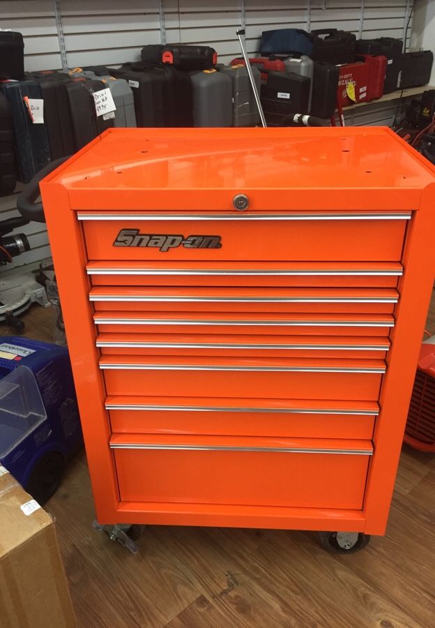 Snap-on kra4008fpjk 26” 8 drawer single bank heritage roll can tool box cabinet