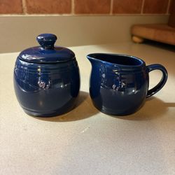Vintage Pinwheels Sugar and Creamer Set