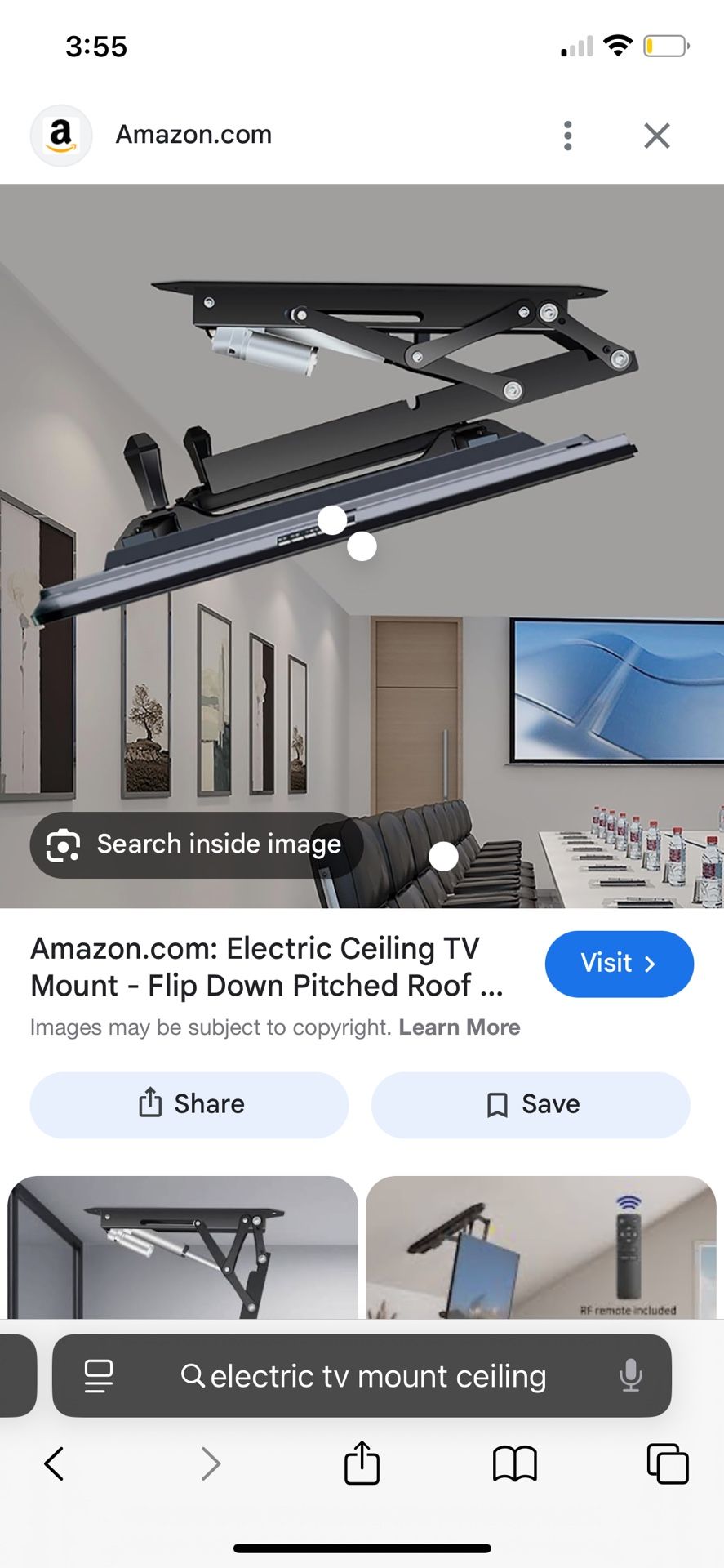 Motorized Ceiling Tv Mount