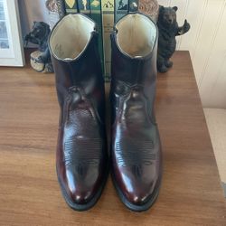 Durango Western Roper Ankle Boot (zip, Chelsea) 11EE No Scuffs