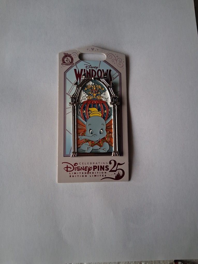 Dumbo Disney Parks Dumbo Windows Of Attraction Pin LE 2500