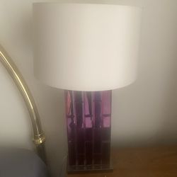 Shabby Chic Era pair Of Lamps & Lampshade  Slightly Used As Is