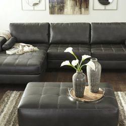 Nokomis Charcoal LAF Sectional


