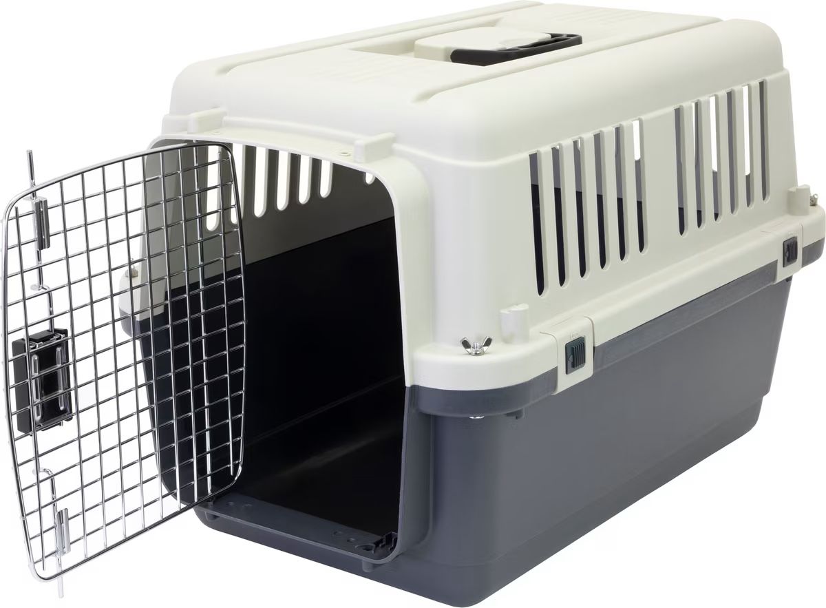 SportPet Designs Airline Approved Dog Kennel, Grey, Small: 24-in (new)