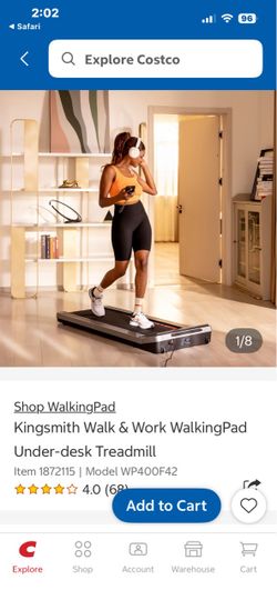 Under desk / portable treadmill