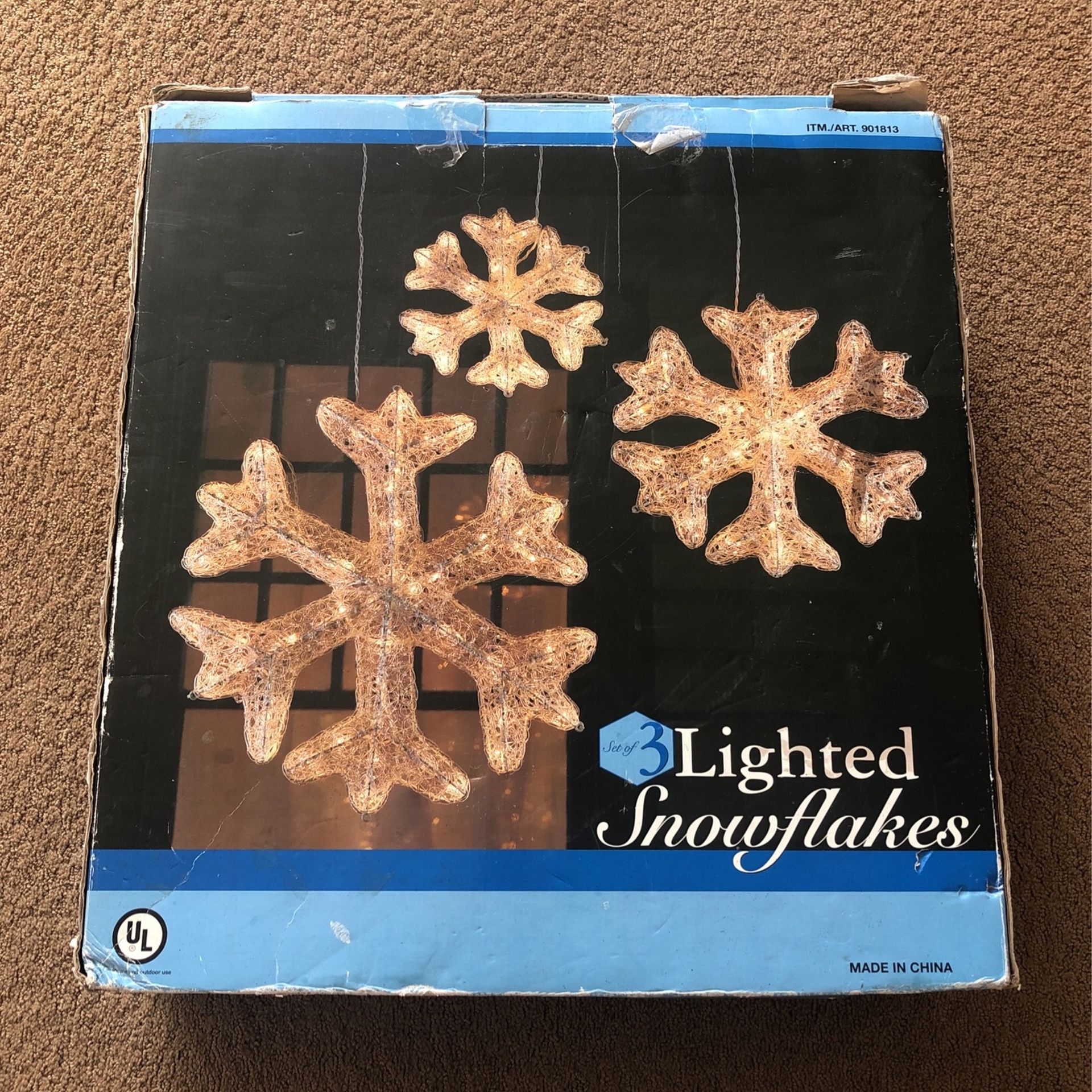 Lighted Snowflakes
