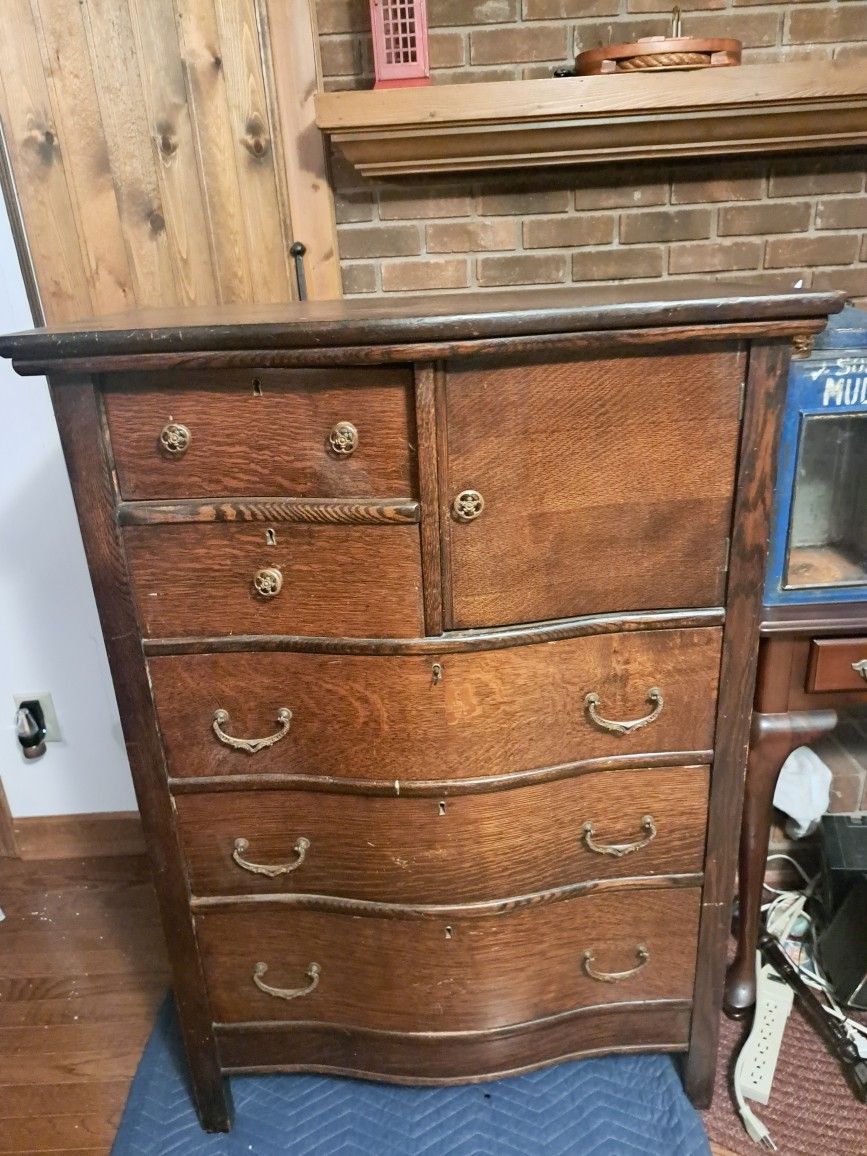 Old Dresser With Key