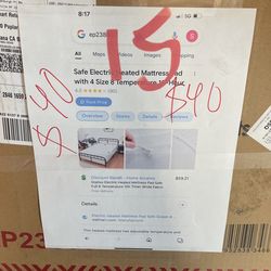 Safe Electric Heated Mattress Whit 4 Size 9 Temperature