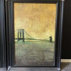 Brooklyn Bridge “Urban Connection I” Framed Art