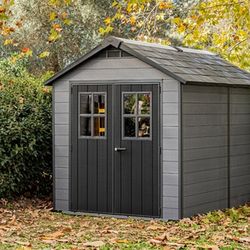 Large Newton 7.5x11 Storage Shed - Graphite,  $2000 Online