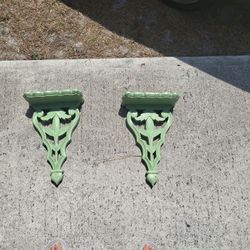 2 Solid Wood Wall Shelves