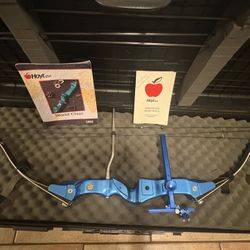 Vintage Hoyt Super Slam Carbon Plus Compound Bow 50# w/ Shibuya Sight, Stabilizer, 4 Arrows & Case – 1992